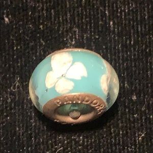 PANDORA Sterling Silver Murano glass bead Vintage